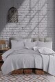 Cuvertura Single 155x200 cm, L'essentiel Maison, Solid, Bumbac/Poliester, Gri