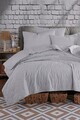 Cuvertura Single 155x200 cm, L'essentiel Maison, Solid, Bumbac/Poliester, Gri