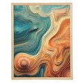 Tablou decorativ, Cc-D-Ah-1001 45 x 60, Canvas, Cadru: 100% LEMN (Grosime: 18 mm), Multicolor