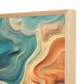 Tablou decorativ, Cc-D-Ah-1001 70 x 95, Canvas, Cadru: 100% LEMN (Grosime: 18 mm), Multicolor