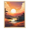 Tablou decorativ, Cc-D-Ah-1002 45 x 60, Canvas, Cadru: 100% LEMN (Grosime: 18 mm), Multicolor