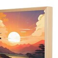 Tablou decorativ, Cc-D-Ah-1002 45 x 60, Canvas, Cadru: 100% LEMN (Grosime: 18 mm), Multicolor