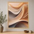 Tablou decorativ, Cc-D-Ah-1003 45 x 60, Canvas, Cadru: 100% LEMN (Grosime: 18 mm), Multicolor
