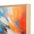 Tablou decorativ, Cc-D-Ah-1004 70 x 95, Canvas, Cadru: 100% LEMN (Grosime: 18 mm), Multicolor
