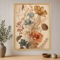 Tablou decorativ, Cc-D-Ah-1008 45 x 60, Canvas, Cadru: 100% LEMN (Grosime: 18 mm), Multicolor