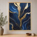 Tablou decorativ, Cc-D-Ah-1009 45 x 60, Canvas, Cadru: 100% LEMN (Grosime: 18 mm), Multicolor