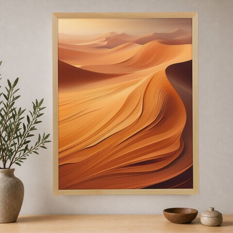 Tablou decorativ, Cc-D-Ah-1016 70 x 95, Canvas, Cadru: 100% LEMN (Grosime: 18 mm), Multicolor