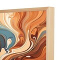 Tablou decorativ, Cc-D-Ah-1019 70 x 95, Canvas, Cadru: 100% LEMN (Grosime: 18 mm), Multicolor