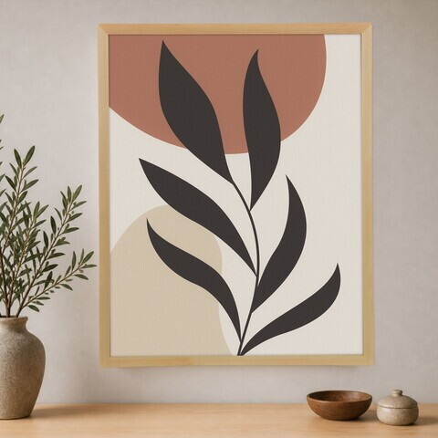 Tablou decorativ, Cc-D-Ah-1030 70 x 95, Canvas, Cadru: 100% LEMN (Grosime: 18 mm), Multicolor