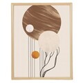 Tablou decorativ, Cc-D-Ah-1039 45 x 60, Canvas, Cadru: 100% LEMN (Grosime: 18 mm), Multicolor