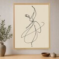 Tablou decorativ, Cc-D-Ah-1042 45 x 60, Canvas, Cadru: 100% LEMN (Grosime: 18 mm), Multicolor