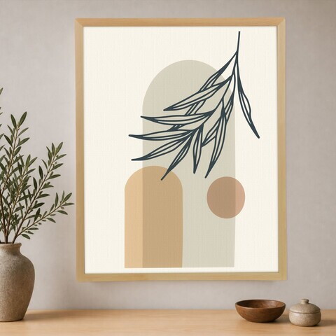 Tablou decorativ, Cc-D-Ah-1044 45 x 60, Canvas, Cadru: 100% LEMN (Grosime: 18 mm), Multicolor