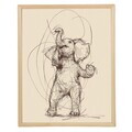 Tablou decorativ, Cc-D-Ah-1046 45 x 60, Canvas, Cadru: 100% LEMN (Grosime: 18 mm), Multicolor