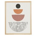 Tablou decorativ, Cc-D-Ah-1048 45 x 60, Canvas, Cadru: 100% LEMN (Grosime: 18 mm), Multicolor