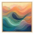 Tablou decorativ, Cc-K-Ah-1000, Canvas, Cadru: 100% LEMN (Grosime: 18 mm), Multicolor
