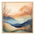 Tablou decorativ, Cc-K-Ah-1003, Canvas, Cadru: 100% LEMN (Grosime: 18 mm), Multicolor