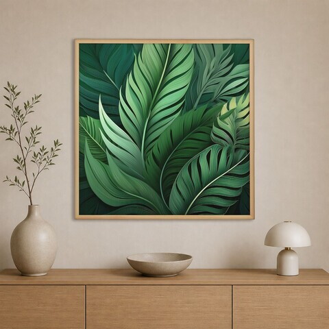 Tablou decorativ, Cc-K-Ah-1004, Canvas, Cadru: 100% LEMN (Grosime: 18 mm), Multicolor