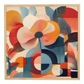 Tablou decorativ, Cc-K-Ah-1005, PÂNZĂ, Lemn (Grosime: 18 mm, Multicolor