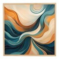 Tablou decorativ, Cc-K-Ah-1011, Canvas, Cadru: 100% LEMN (Grosime: 18 mm), Multicolor