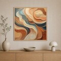 Tablou decorativ, Cc-K-Ah-1016, Canvas, Cadru: 100% LEMN (Grosime: 18 mm), Multicolor