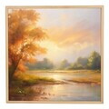 Tablou decorativ, Cc-K-Ah-1019, Canvas, Cadru: 100% LEMN (Grosime: 18 mm), Multicolor