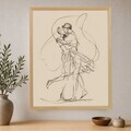 Tablou decorativ, Cc-K-Ah-1049, Canvas, Cadru: 100% LEMN (Grosime: 18 mm), Multicolor