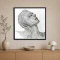 Tablou decorativ, Cc-K-Sy-1028, Canvas, Cadru: 100% LEMN (Grosime: 18 mm), Multicolor