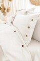 Lenjerie de pat dubla, L'essentiel Maison, Vetro, Bumbac, Crem