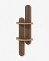 Raft de perete, Hanah Home, Artmtkwll4, 26x80x13 cm, MDF, Wenge