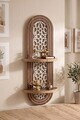 Raft de perete, Hanah Home, Artmtkwll5, 26x70x13 cm, MDF, Wenge