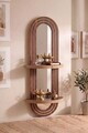 Raft de perete, Hanah Home, Artmtkwll6, 26x70x13 cm, MDF, Wenge