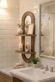 Raft de perete, Hanah Home, Artmtkwll6, 26x70x13 cm, MDF, Wenge