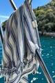 Prosop de plaja, L'essentiel Maison, Helen, 90x160 cm, Bumbac, Albastru navy