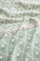 Plapumă King din muselină, L'essentiel Maison, Piramit, Bumbac, Verde menta