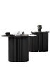 Masuta de cafea, Hanah Home, Boston, 70x42x70 cm, Metal, Negru