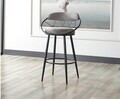 Scaun de bar, Hanah Home, Relax, 60x109x60 cm, Metal, Gri