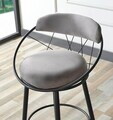 Scaun de bar, Hanah Home, Relax, 60x109x60 cm, Metal, Gri