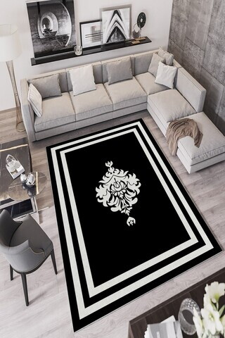 Covor, W751, 120x180 cm, Poliester, Negru