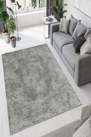 Covor, W902, 160x230 cm, Poliester, Gri