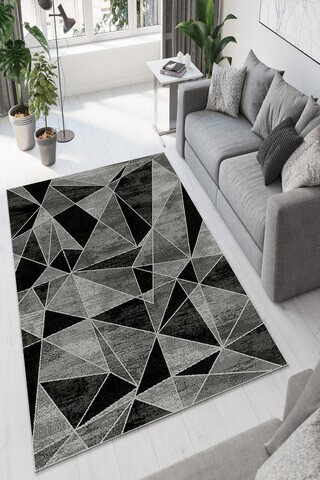 Covor, W942, 80x120 cm, Poliester, Gri