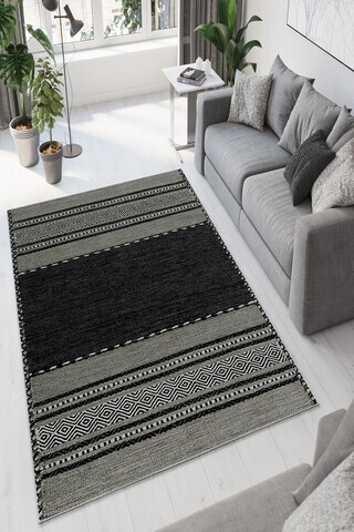 Covor, W944, 120x180 cm, Poliester, Gri inchis