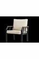 Set mobilier de gradina, Hanah Home, Nergiz 3+1+1, Metal, Bej