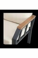 Set mobilier de gradina, Hanah Home, Nergiz 3+1+1, Metal, Bej