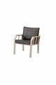 Set mobilier de gradina, Hanah Home, Nergiz 3+1+1, Metal, Maro