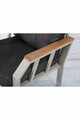 Set mobilier de gradina, Hanah Home, Nergiz 3+1+1, Metal, Maro