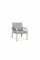Set mobilier de gradina, Hanah Home, Nergiz 3+1+1, Metal, Maro