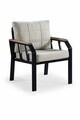 Set mobilier de gradina, Hanah Home, Nergiz 2+1+1, Metal, Bej