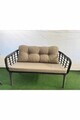 Set mobilier de gradina, Hanah Home, Manolya, ALUMINIU, Gri