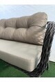 Set mobilier de gradina, Hanah Home, Manolya, ALUMINIU, Gri