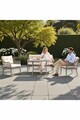 Set mobilier de gradina, Hanah Home, Fiori, ALUMINIU, Crem